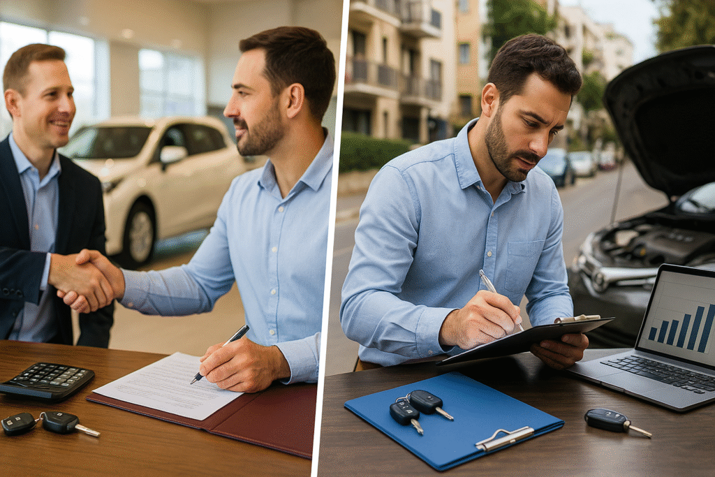 טרייד-אין או מכירה לקונה רכבים